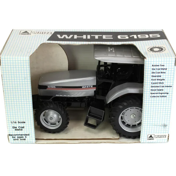 Manufacturer_Scale Models Tractors<1/16 Collector Edition White 6195 with Cab, March 1993 New Tractor Intro