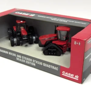 Manufacturer_ERTL Tractors<1/64 Dealer Edition Case IH MX305 Magnum & STX530 Quadtrac 2 Piece Set