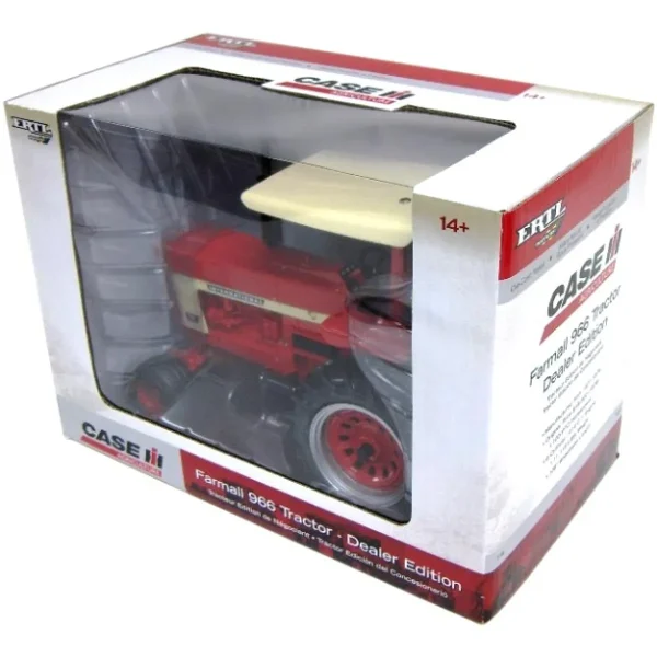 Manufacturer_ERTL Tractors<1/16 Dealer Edition Farmall 966 Tractor with ROPS by ERTL