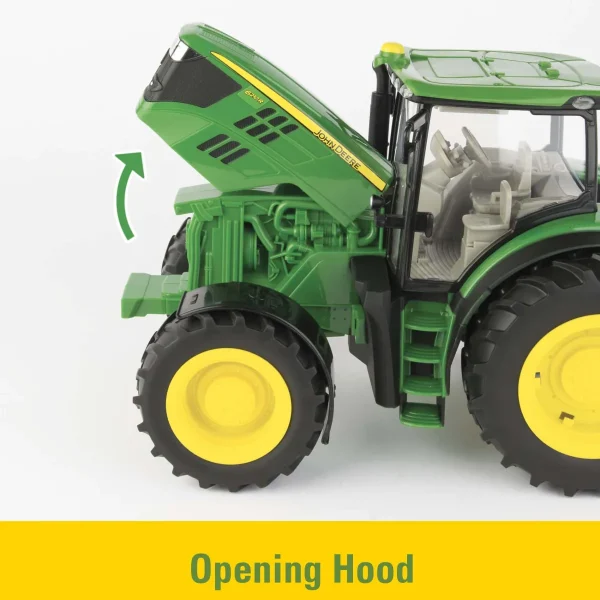 Manufacturer_ERTL Tractors | Implements<1/16 ERTL Big Farm John Deere 6210R with Loader & "Dirty" 780 Hydra Push Spreader