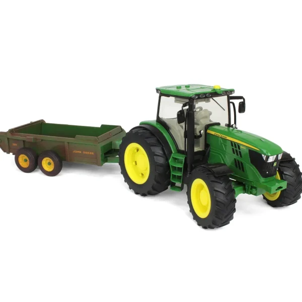 Manufacturer_ERTL Tractors | Implements<1/16 ERTL Big Farm John Deere 6210R with Loader & "Dirty" 780 Hydra Push Spreader