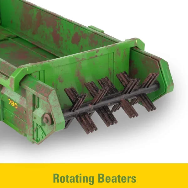 Manufacturer_ERTL Tractors | Implements<1/16 ERTL Big Farm John Deere 6210R with Loader & "Dirty" 780 Hydra Push Spreader