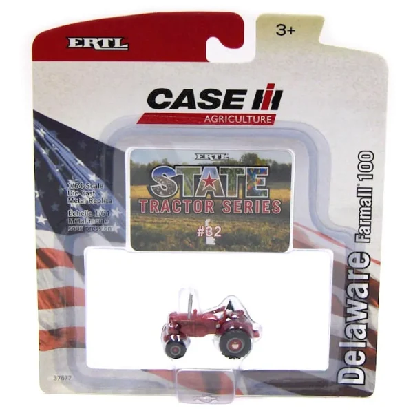 Manufacturer_ERTL Tractors<1/64 Farmall 100, ERTL State Tractor Series #32, Delaware