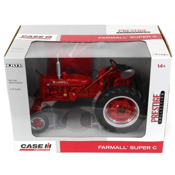 Manufacturer_ERTL Tractors<1/16 Farmall Super C Wide with IH Umbrella, Prestige Collection