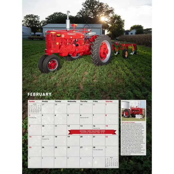Outback Toys Tractors<2025 Farmall Tractors 12 Month Calendar, 17in x 12in