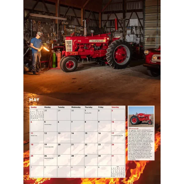 Outback Toys Tractors<2025 Farmall Tractors 12 Month Calendar, 17in x 12in