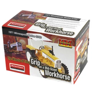Manufacturer_ERTL Tractors<1/16 #8 Firestone Minneapolis Moline G750 with ROPS & ''White Letter'' Firestone Tires