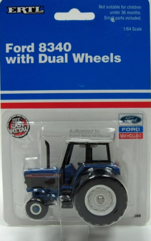 Manufacturer_ERTL Tractors<1/64 Ford 8340 with Rear Duals by ERTL