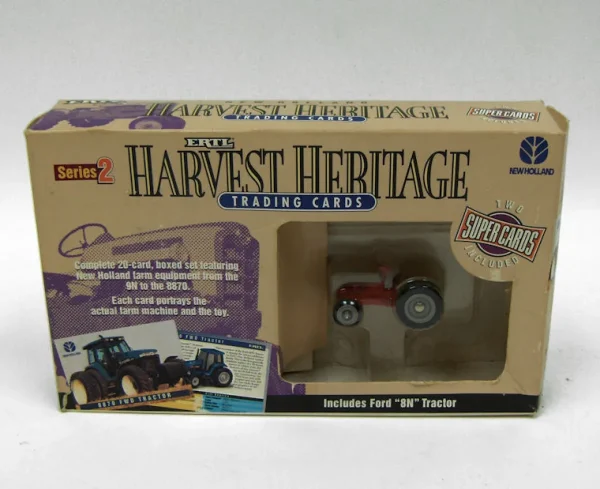 Outback Toys Tractors<1/64 Ford 8N with ERTL New Holland Harvest Heritage Series 2 Trading Cards