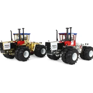 Manufacturer_ERTL Tractors<Gold & Silver Chrome Set ~ 1/16 Steiger PTA-325 "Stars N Stripes" 4WD Tractor with Duals, ERTL Prestige