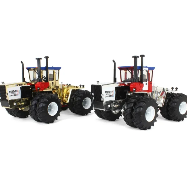 Manufacturer_ERTL Tractors<Gold & Silver Chrome Set ~ 1/16 Steiger PTA-325 "Stars N Stripes" 4WD Tractor with Duals, ERTL Prestige