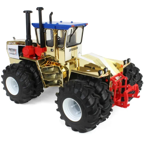 Manufacturer_ERTL Tractors<Gold & Silver Chrome Set ~ 1/16 Steiger PTA-325 "Stars N Stripes" 4WD Tractor with Duals, ERTL Prestige