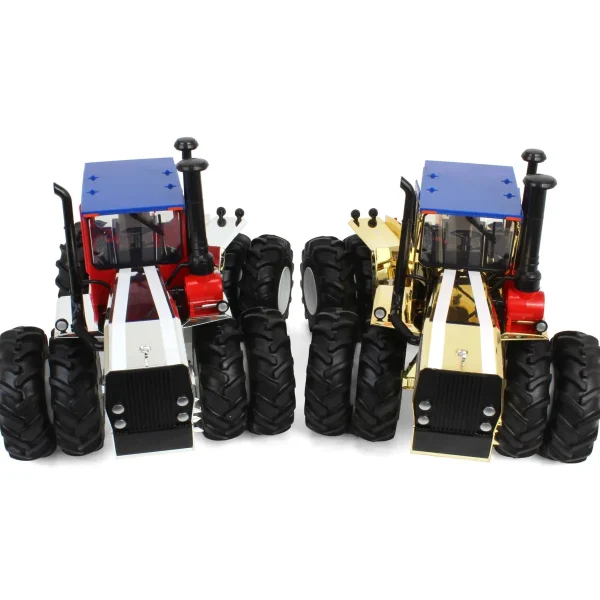 Manufacturer_ERTL Tractors<Gold & Silver Chrome Set ~ 1/16 Steiger PTA-325 "Stars N Stripes" 4WD Tractor with Duals, ERTL Prestige