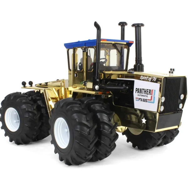 Manufacturer_ERTL Tractors<Gold & Silver Chrome Set ~ 1/16 Steiger PTA-325 "Stars N Stripes" 4WD Tractor with Duals, ERTL Prestige