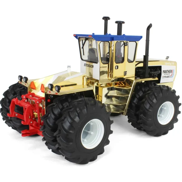 Manufacturer_ERTL Tractors<Gold & Silver Chrome Set ~ 1/16 Steiger PTA-325 "Stars N Stripes" 4WD Tractor with Duals, ERTL Prestige