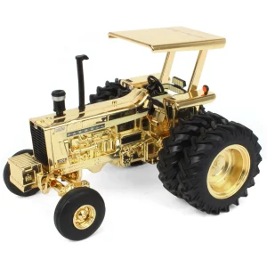 Manufacturer_ERTL Tractors<Gold Chrome Chase Unit ~ 1/32 Farmall 1206 w/ ROPS, Rear Duals & 3-point Hitch, 2023 Farm Show