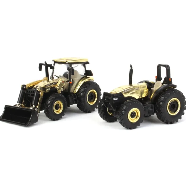 Manufacturer_ERTL Tractors<Gold Chrome Chase Unit ~ 1/64 Case IH Farmall 115A & Farmall 105A Set, 2023 Farm Show