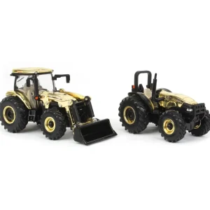 Manufacturer_ERTL Tractors<Gold Chrome Chase Unit ~ 1/64 Case IH Farmall 115A & Farmall 105A Set, 2023 Farm Show
