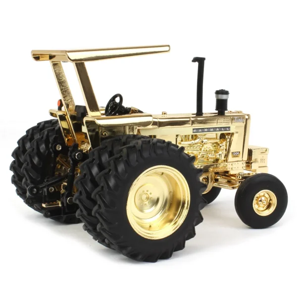Manufacturer_ERTL Tractors<Gold Chrome Chase Unit ~ 1/32 Farmall 1206 w/ ROPS, Rear Duals & 3-point Hitch, 2023 Farm Show