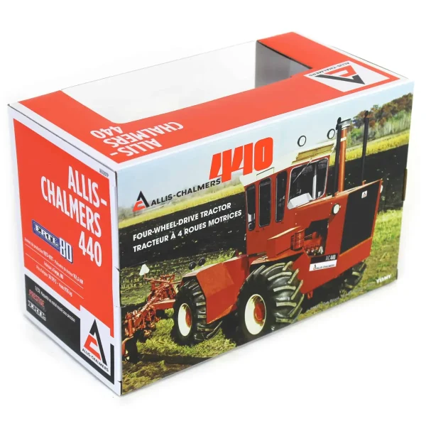 Manufacturer_ERTL Tractors<Gold Chrome Chase Unit ~ 1/32 Allis Chalmers 440 4WD, ERTL 80th Anniversary, Prestige Collection