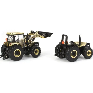 Manufacturer_ERTL Tractors<Gold Chrome Chase Unit ~ 1/64 Case IH Farmall 115A & Farmall 105A Set, 2023 Farm Show