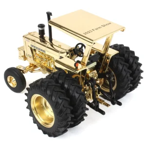 Manufacturer_ERTL Tractors<Gold Chrome Chase Unit ~ 1/32 Farmall 1206 w/ ROPS, Rear Duals & 3-point Hitch, 2023 Farm Show