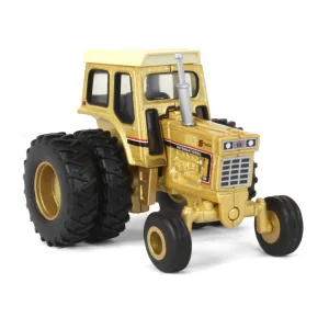 Manufacturer_ERTL Tractors<Gold Painted Chase Unit ~ 1/64 International Harvester 1066 5 Millionth Tractor, 50th Anniv, ERTL Prestige