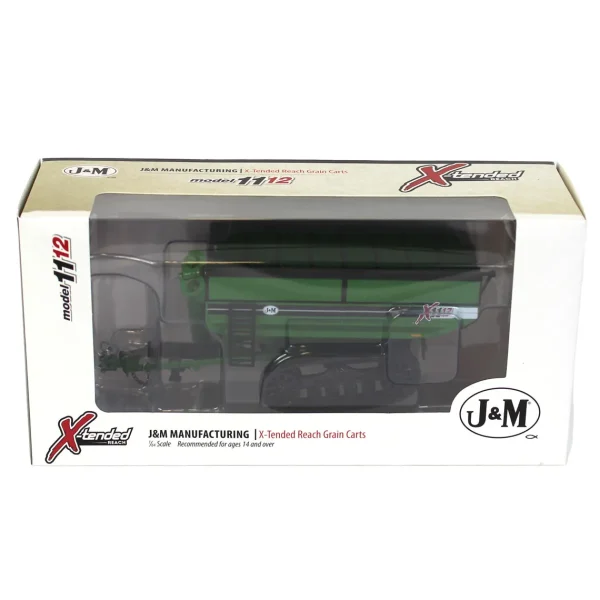 Manufacturer_SpecCast Implements<1/64 Green J&M 1112 X-Tended Reach Grain Cart with Tracks