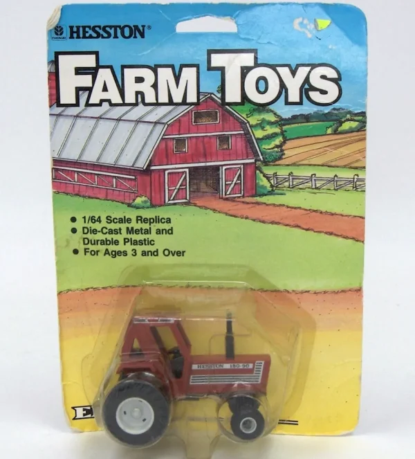 Manufacturer_ERTL Tractors<1/64 Hesston 180-90 Tractor with 2WD and Duals, Made in the USA