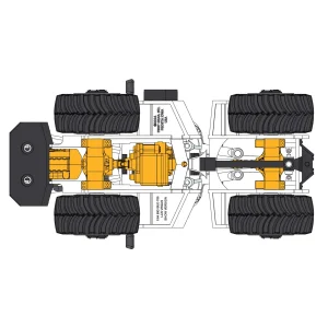 Manufacturer_First Gear, Inc. Tractors<1/64 High Detail Big Bud 700 Las Vegas White CE Version with Titan Goodyear LSW Tires
