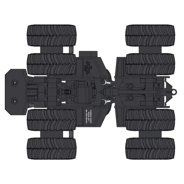 Manufacturer_First Gear, Inc. Tractors<1/64 High Detail Big Bud 700 Las Vegas AG Black Version with Titan Goodyear LSW Dual Tires