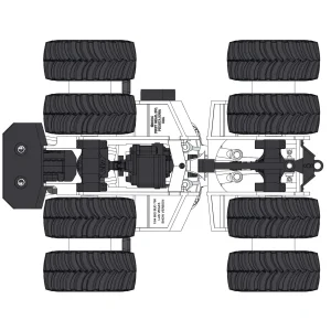 Manufacturer_First Gear, Inc. Tractors<1/64 High Detail Big Bud 700 Las Vegas White AG Version with Titan Goodyear LSW Tires