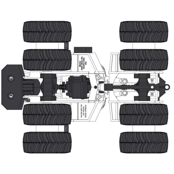 Manufacturer_First Gear, Inc. Tractors<1/64 High Detail Big Bud 700 Las Vegas White AG Version with Titan Goodyear LSW Tires