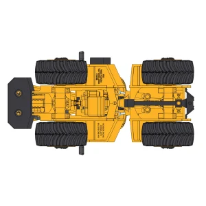 Manufacturer_First Gear, Inc. Tractors<1/64 High Detail Big Bud 700 Las Vegas Yellow CE Construction Version with Titan Goodyear LSW Tires