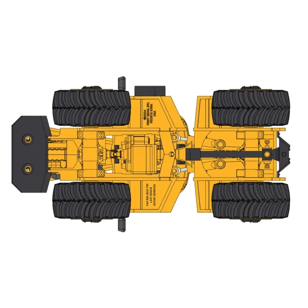 Manufacturer_First Gear, Inc. Tractors<1/64 High Detail Big Bud 700 Las Vegas Yellow CE Construction Version with Titan Goodyear LSW Tires