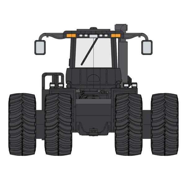 Manufacturer_First Gear, Inc. Tractors<1/64 High Detail Big Bud 700 Las Vegas AG Black Version with Titan Goodyear LSW Dual Tires