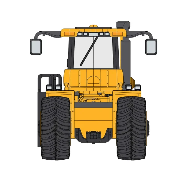 Manufacturer_First Gear, Inc. Tractors<1/64 High Detail Big Bud 700 Las Vegas Yellow CE Construction Version with Titan Goodyear LSW Tires