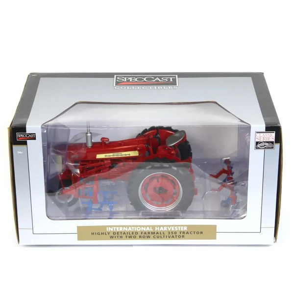 Manufacturer_SpecCast Tractors | Implements<1/16 High Detail IH Farmall 350 with Front and Rear Cultivators