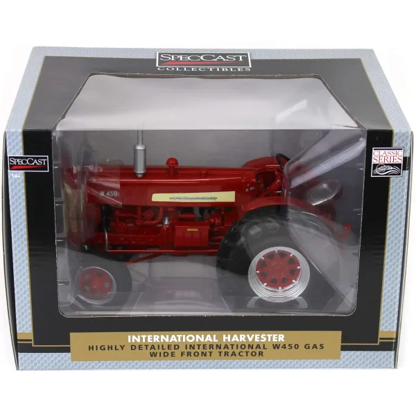 Manufacturer_SpecCast Tractors<1/16 High Detail International Harvester W450 Gas Wide Front Tractor