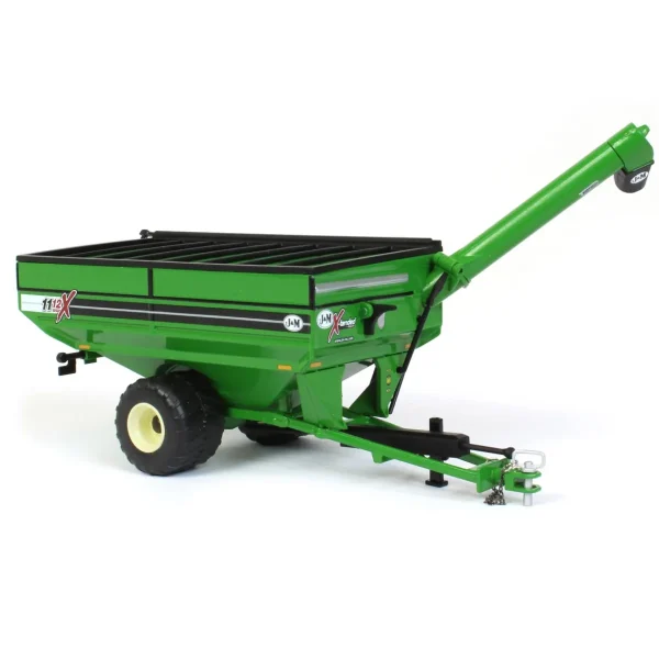 Manufacturer_SpecCast Implements<1/64 High Detail J&M X1112 Green Grain Cart with Large Singles