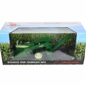 Manufacturer_SpecCast Tractors<1/16 High Detail Oliver 1600 with 74H Mounted Corn Picker, 2019 Wisconsin Tech Days Limited Edition