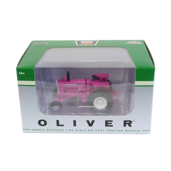 Manufacturer_SpecCast Tractors<1/64 High Detail Pink Oliver 1755 2WD Wide Front