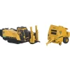 Outback Toys Implements<1/64 High Detail Vermeer Horizontal Drill and Round Baler Set
