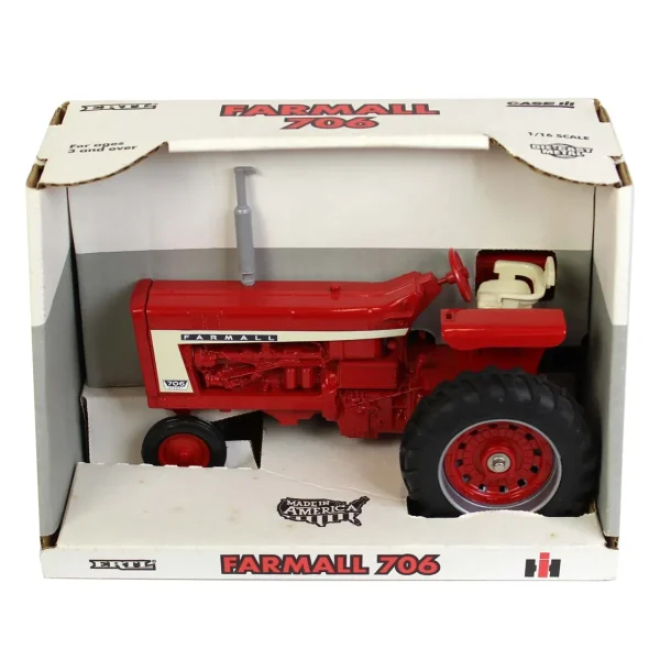 Manufacturer_ERTL Tractors<1/16 IH Farmall 706 Narrow Front, Made in the USA by ERTL