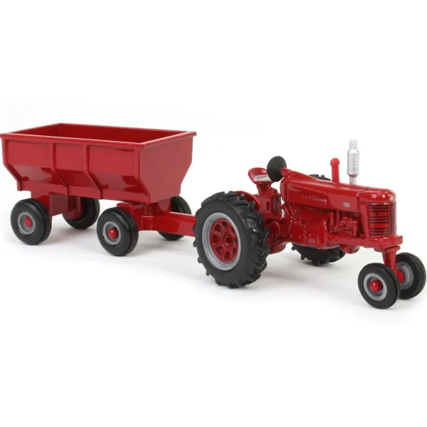 Manufacturer_ERTL Tractors | Implements<1/64 IH Farmall 400 Narrow Front with Flarebox Wagon