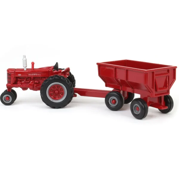 Manufacturer_ERTL Tractors | Implements<1/64 IH Farmall 400 Narrow Front with Flarebox Wagon