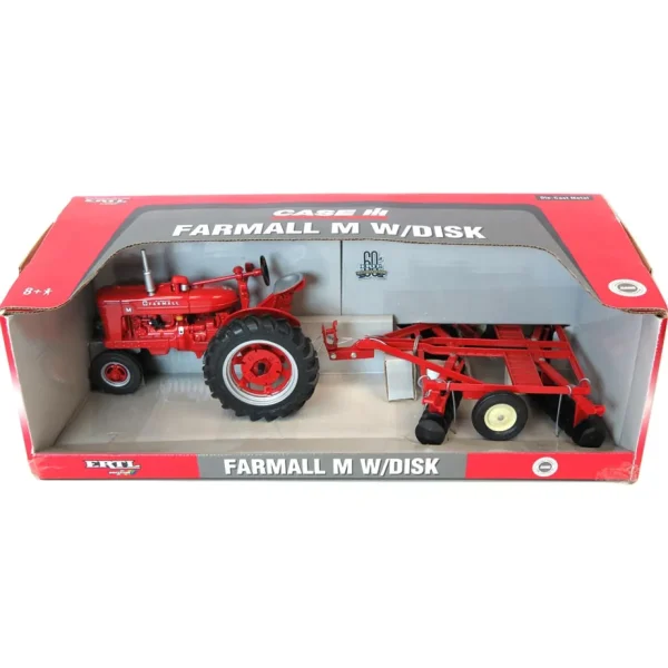 Manufacturer_ERTL Tractors<1/16 IH Farmall M with Disk by ERTL