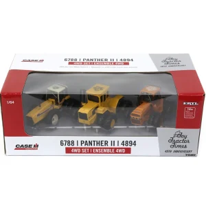 Manufacturer_ERTL Tractors<Industrial Chase Set ~ 1/64 Case IH & IH 4WD Tractor Set, Toy Tractor Times 40th Anniversary