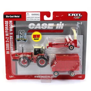 Manufacturer_ERTL Tractors | Combines & Harvesters<1/64 International 3388 2+2 4WD with Forage Harvester and Wagon