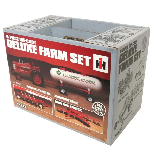 Manufacturer_ERTL Tractors<1/16 International Harvester Deluxe 4 Piece Farm set by ERTL